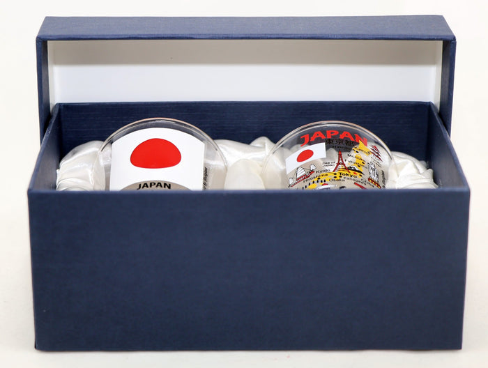 Japan Souvenir Boxed Shot Glass Set (Set of 2)