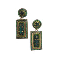 Jayne Gem Earring Green