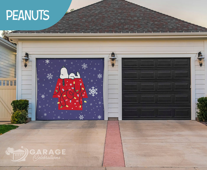 Joyful Snoopy | 1-Car Peanuts® Garage Door Cover