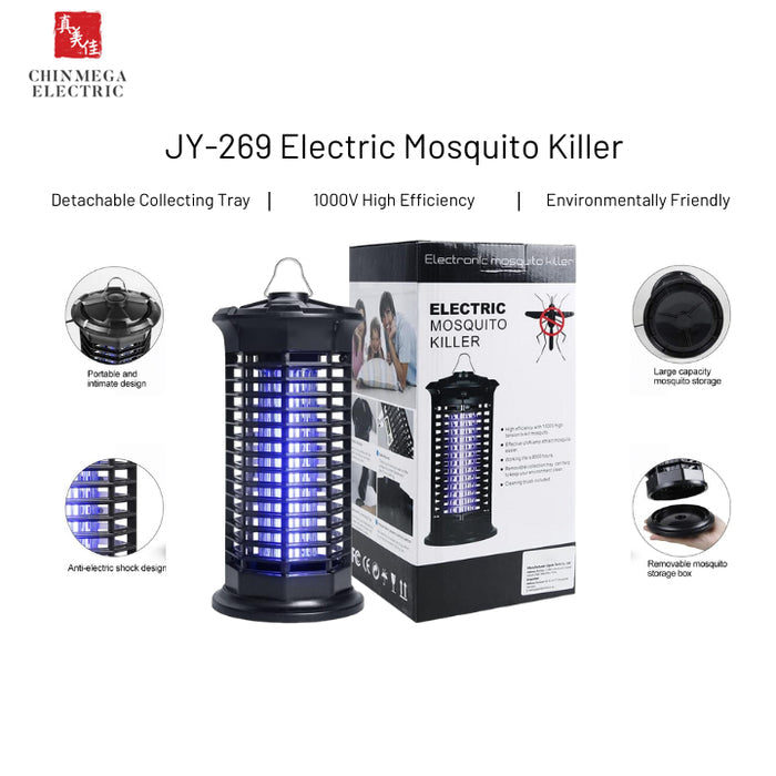 JY-269 Electric Mosquito Killer 1000V UV Insect Zapper