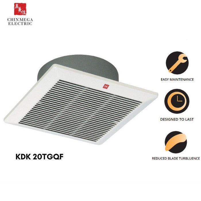 KDK 20cm Ceiling Mounted Ventilating Exhaust Fan 20TGQF