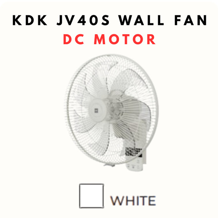 KDK JV40S DC Motor Wall Fan