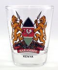 Kenya Coat Of Arms Shot Glass