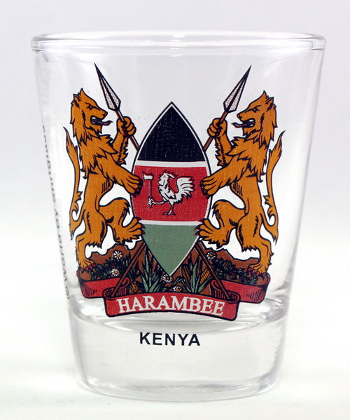Kenya Coat Of Arms Shot Glass