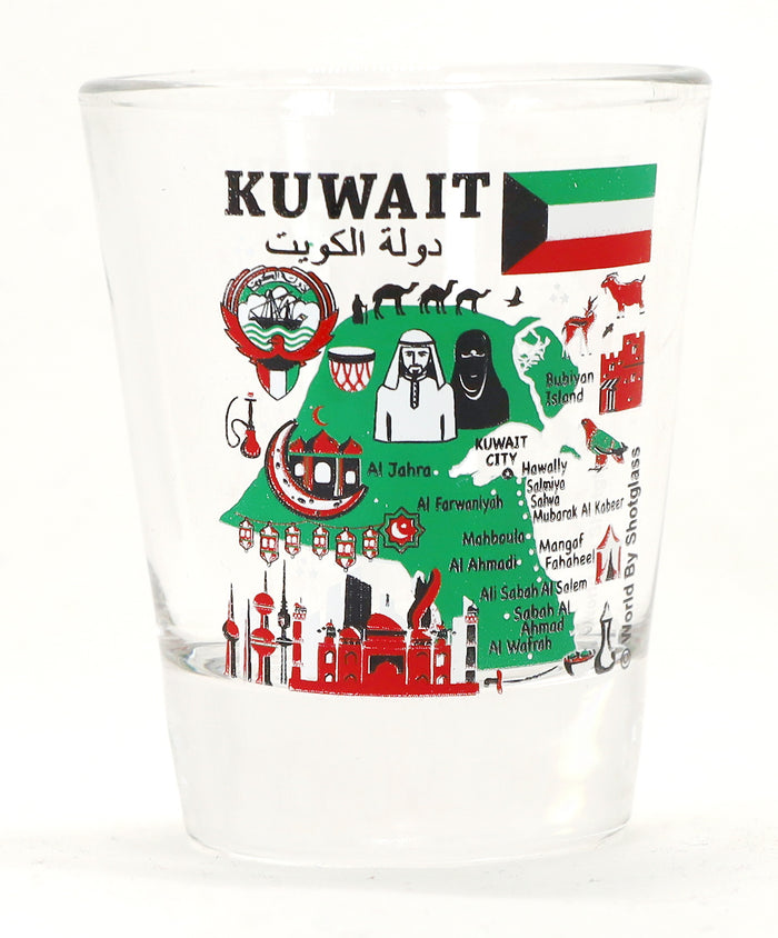 Kuwait Souvenir Boxed Shot Glass Set (Set of 2)