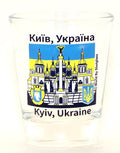 Kyiv Ukraine Landmarks and Icons Collage Shot Glass