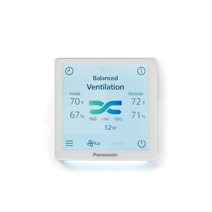 Product Marketing Image of Simply Secured SKU: FVSC16VEC1 by Vendor Panasonic Product LED Wall Controller for BalancedHome™ ERVs | FVSC16VEC1