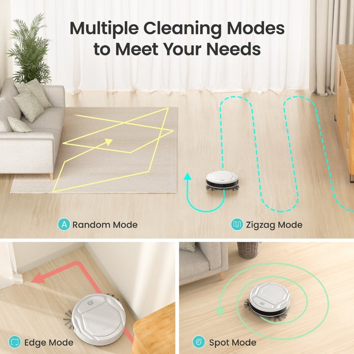 Lefant 4000Pa M210 Robot Vacuum | Clean 1300sft² in 120 min | Dustbin 500ml