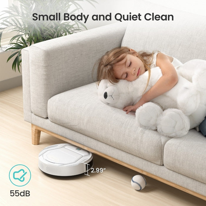 Lefant 4000Pa M210 Robot Vacuum | Clean 1300sft² in 120 min | Dustbin 500ml