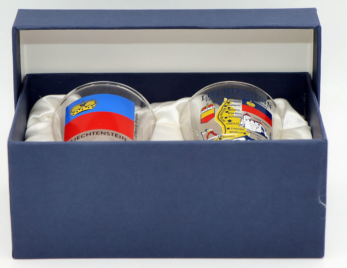 Liechtenstein Souvenir Boxed Shot Glass Set (Set of 2)