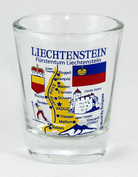 Liechtenstein Souvenir Boxed Shot Glass Set (Set of 2)