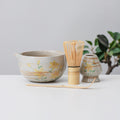 Lily Ceramic Matcha Set with Bowl and Chasen Holder