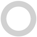 Product Display Visual of the SKU: LBL-10CGR-W for Marketing of theLotus 10" Goof Ring White OD 14 3/16" for TP120-347-RT9.5-C-DIM-G1-ES | LBL-10CGR-W