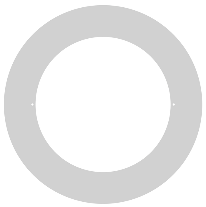 Product Display Visual of the SKU: LBL-10CGR-W for Marketing of theLotus 10" Goof Ring White OD 14 3/16" for TP120-347-RT9.5-C-DIM-G1-ES | LBL-10CGR-W