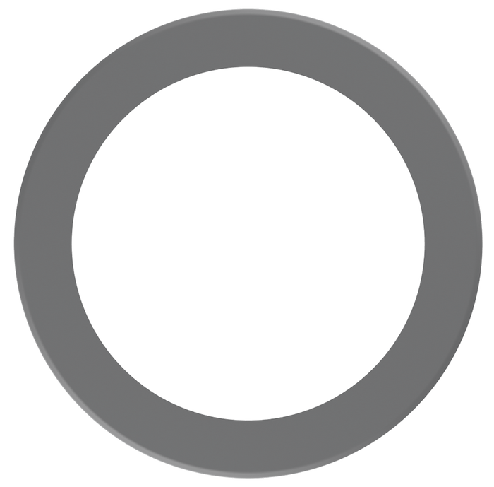 Product Display Visual of the SKU: LBL-10CRT-S for Marketing of theLotus 10" Silver Round Trim Cover for TP120-347-RT9.5-C-DIM-G1-ES | LBL-10CRT-S