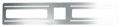 Product Display Visual of the SKU: RIP-S-258 for Marketing of theLotus 2 5/8" Square Hole Flat 26" Rough-in Plate for LSG3-TT | RIP-S-258