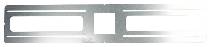 Product Display Visual of the SKU: RIP-S-258 for Marketing of theLotus 2 5/8" Square Hole Flat 26" Rough-in Plate for LSG3-TT | RIP-S-258