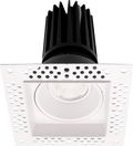 Product Display Visual of the SKU: LED-2-S11W-DTW-WH-EY-T-SQ for Marketing of theLotus 2" Trimless Square Gimbal LED 11W | LED-2-S11W-EY-T-SQ