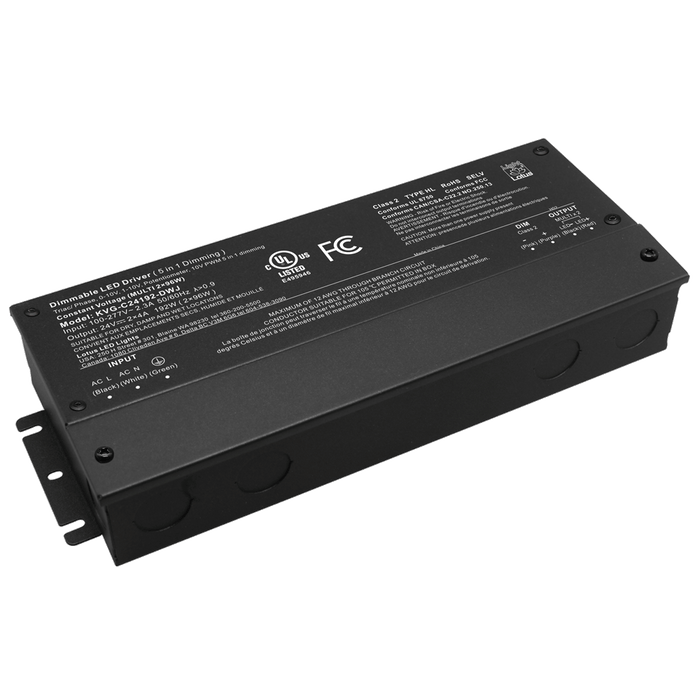 Product Display Visual of the SKU: KVG-C24192-DWJ for Marketing of theLotus 24V 192W 5-in-1 Dimmable Driver 120-277V Wet | KVG-C24192-DWJ