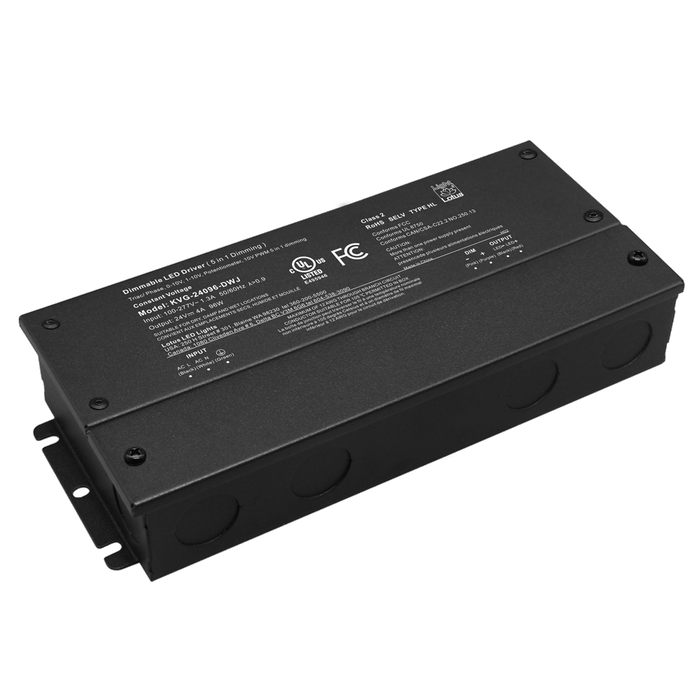 Product Display Visual of the SKU: KVG-24096-DWJ for Marketing of theLotus 24V 96W 5-in-1 Dimmable Driver 120-277V Wet | KVG-24096-DWJ
