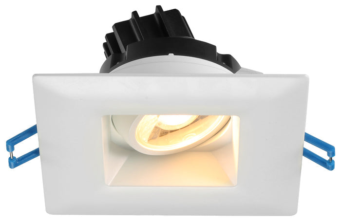 Product Display Visual of the SKU: LSG3-27K-WH for Marketing of theLotus 3" Square Regressed Gimbal LED 7.5W | LSG3