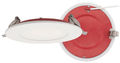 Product Display Visual of the SKU: FR-LED-4-S12W-5CCT-PL-WH for Marketing of theLotus 4" Fire Rated Round Panel LED 9W 5CCT 900 lm CRI90+ | FR-LED-4-S12W-5CCT-PL