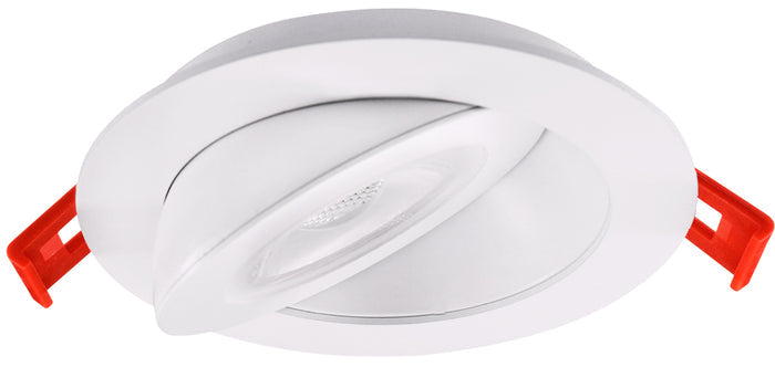 Product Display Visual of the SKU: LED-4-S9W-5CCT-FG-WH for Marketing of theLotus 4" Floating Gimbal 9W 5CCT 27-50K 700 lm CRI90+ | LED-4-S9W-xx-FG