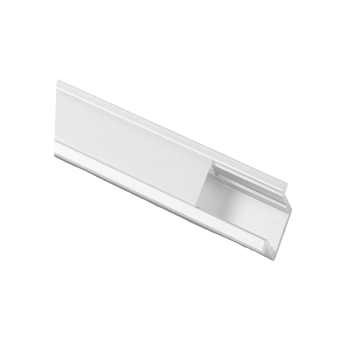 Lotus 4 ft Recessed Mount Aluminum Profile 24 x 8 mm with White Diffused Cover | MOQ 10 | LH-2408-SW-4FT-1P