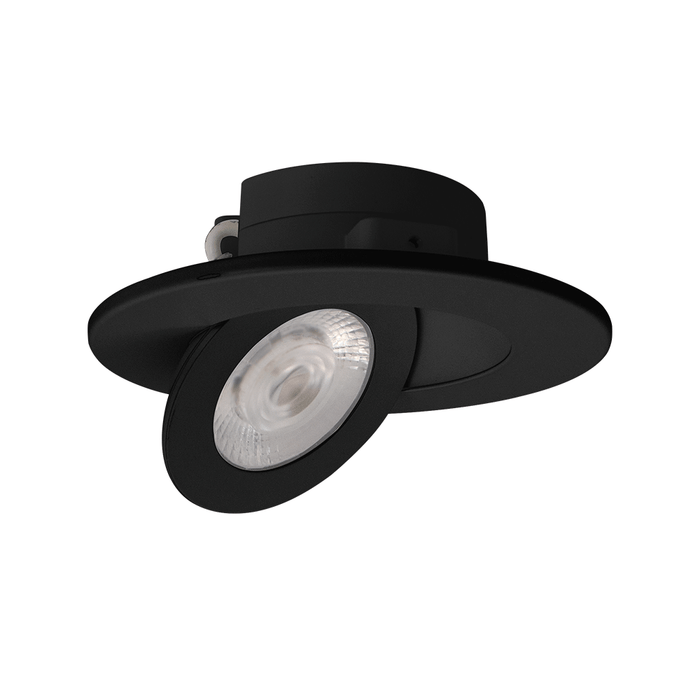 Product Display Visual of the SKU: AD-LED-4-S9W-5CCT-BK-MFG for Marketing of theLotus 4" Round Multi Fit Floating Gimbal LED 9W Round Trim 5CCT Wet CRI 90+ | AD-LED-4-S9W-MFG