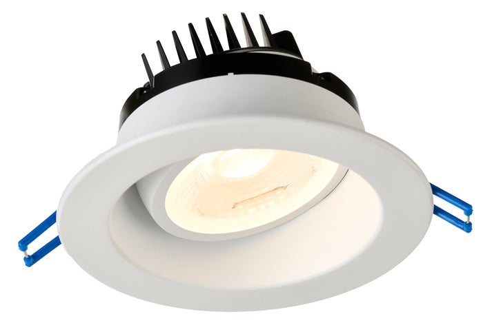 Product Display Visual of the SKU: LRG4-3018K-WH for Marketing of theLotus 4" Round Regressed Gimbal LED 11.4W | LRG4