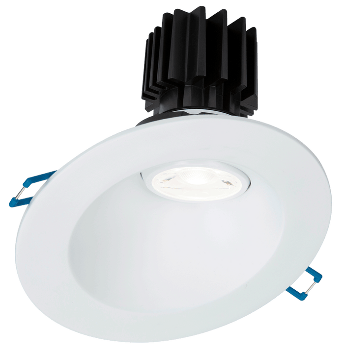 Product Display Visual of the SKU: LRG3-3018K-HO-4RSL-WH for Marketing of theLotus 4" Round Sloped Regressed Gimbal LED High Output 11W | LRG3-HO-4RSL