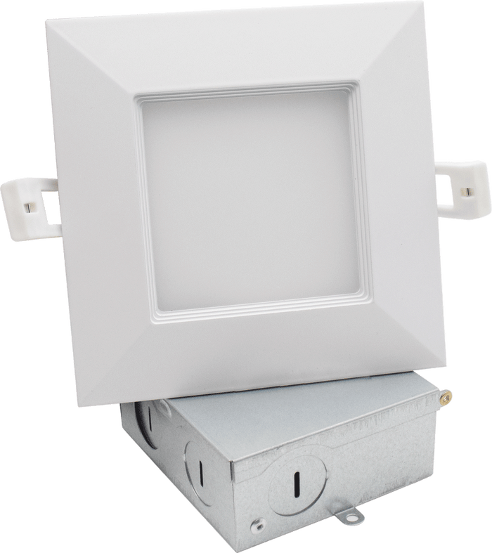 Lotus 4" Square Budget Baffle 9W 5CCT 27K-50K White Type IC | LED-S9W-5CCT-SQ-BF
