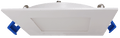 Product Display Visual of the SKU: LED-S9W-5CCTWH-SQ for Marketing of theLotus 4" Square Super Slim Budget LED 9W 5CCT | LED-S9W-5CCTWH-SQ
