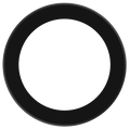 Product Display Visual of the SKU: LBL-6CRT-B for Marketing of theLotus 6" Black Round Trim Cover for TP120-347-RT6-C-DIM-G1-ES | LBL-6CRT-B