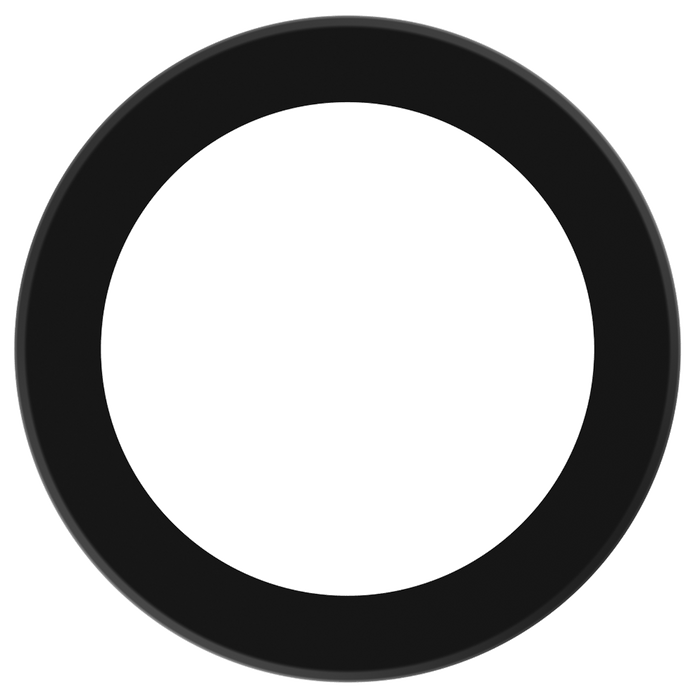 Product Display Visual of the SKU: LBL-6CRT-B for Marketing of theLotus 6" Black Round Trim Cover for TP120-347-RT6-C-DIM-G1-ES | LBL-6CRT-B