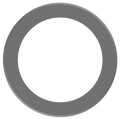 Product Display Visual of the SKU: LBL-6CRT-S for Marketing of theLotus 6" Silver Round Trim Cover for TP120-347-RT6-C-DIM-G1-ES | LBL-6CRT-S