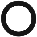 Product Display Visual of the SKU: LBL-8CRT-B for Marketing of theLotus 8" Black Round Trim Cover for TP120-347-RT8-C-DIM-G1-ES | LBL-8CRT-B
