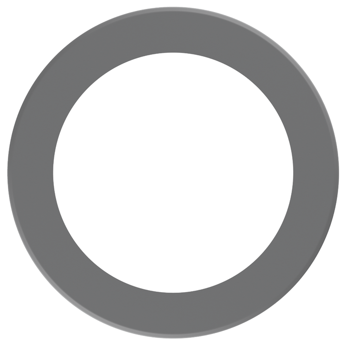 Product Display Visual of the SKU: LBL-8CRT-S for Marketing of theLotus 8" Silver Round Trim Cover for TP120-347-RT8-C-DIM-G1-ES | LBL-8CRT-S