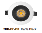 Round / Black / Baffle