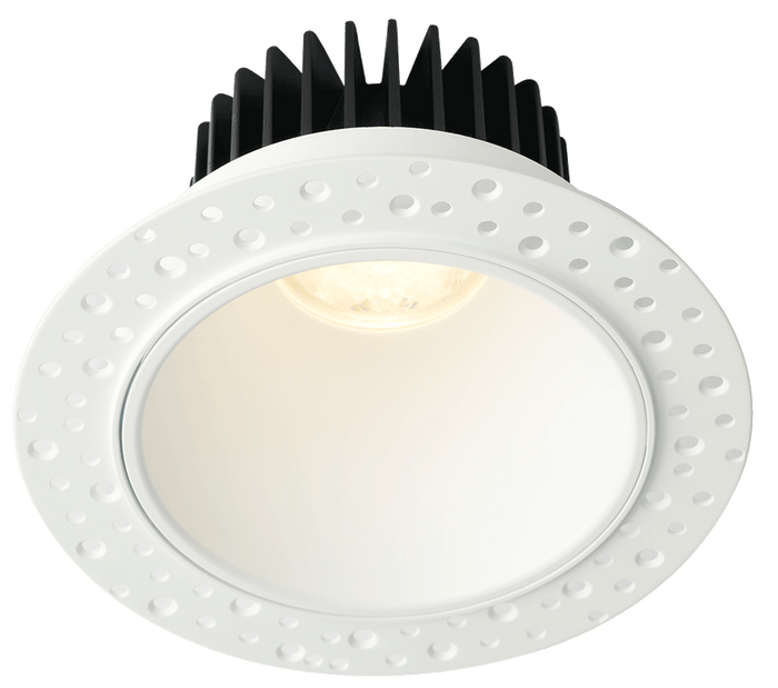 Lotus LD4R 15W 4-inch invisible trim deep regressed LED downlight with white reflector
