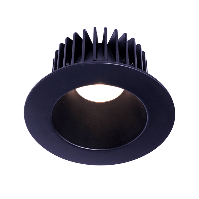 Lotus LD4R-CPL 4-inch corrosion-resistant deep regressed LED downlight with black polycarbonate trim