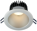 Lotus LD4R-HO 18W high-output 4-inch deep regressed LED downlight with silver reflector and silver trim