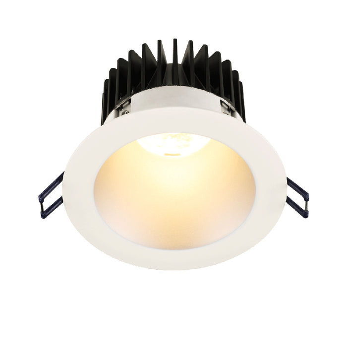 Lotus LD4R-HO 18W high-output 4-inch deep regressed LED downlight with white reflector and white trim