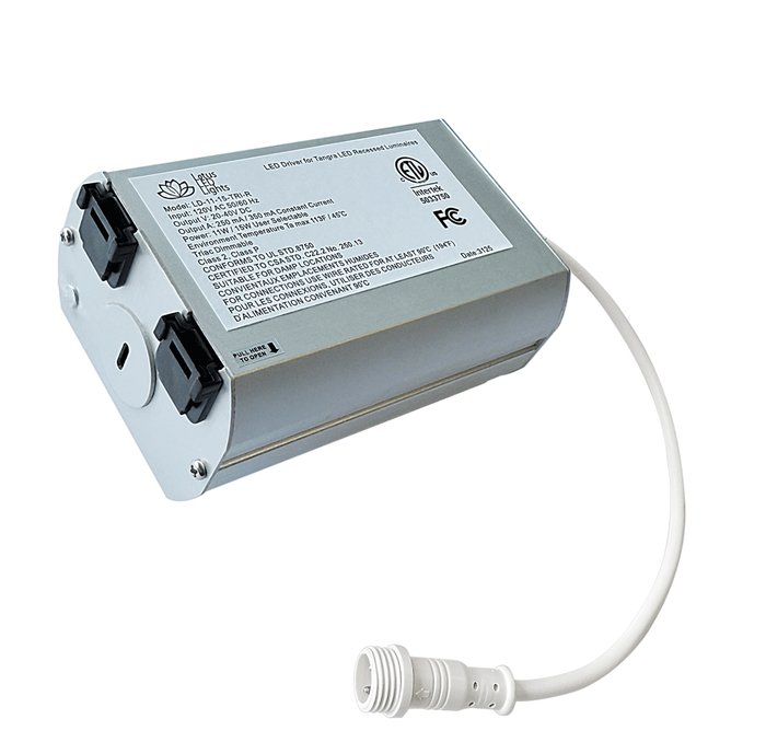 Product Display Visual of the SKU: LD-11-15-010-C for Marketing of theLotus LED 11W/15W Selectable 0-10V Dimmable Driver 120-347V Commercial J-Box (LD-11-15-010-C) | LD-11-15