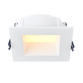 Product Display Visual of the SKU: LE4SR-5CCT-WH for Marketing of theLotus LED 4" Square Deep Regressed Eco LED - 11W 5CCT Selectable 980lm IC Rated Wet Location | LE4SR
