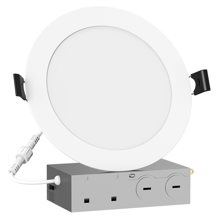 Lotus Lotolite 6" Slim Round Panel LED 12W 5CCT 1400 lm White Type IC Air-Tight Energy Star CRI 90+ | MOQ 28 | SC-DL12-D06H-A1-61RE-WH