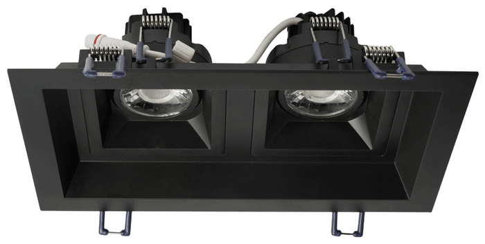 Product Display Visual of the SKU: LLL-M2-BK for Marketing of theLotus Multi 2 Head Fixture for LSG3-HO-TT | LLL-M2