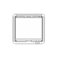 Product Display Visual of the SKU: MQR-100 for Marketing of theLotus QR-Code Display for MESHLE Guest Control | MQR-100
