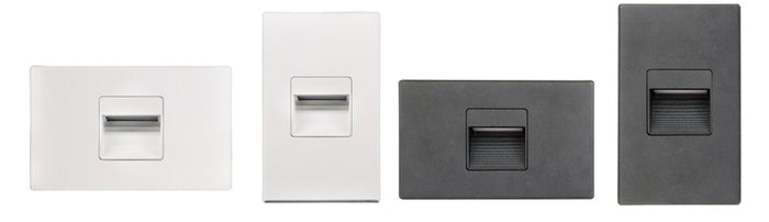 Product Display Visual of the SKU: LSD-3K-WH for Marketing of theLotus Step Light 120V 2.5W Non Dim 3000K 125 lm Hor or Vert Install Wet CRI 90+ | LSD-3K-WH