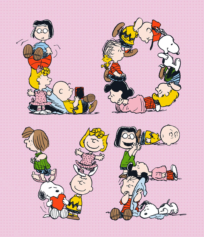 LOVE | 1-Car Peanuts® Garage Door Cover